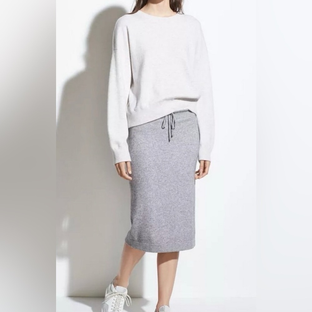 Vince Wool Cashmere Knee Length  Skirt